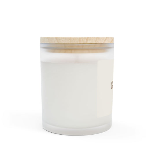 Gloravi 11 oz scented soy candle wooden lid — soft living ritual