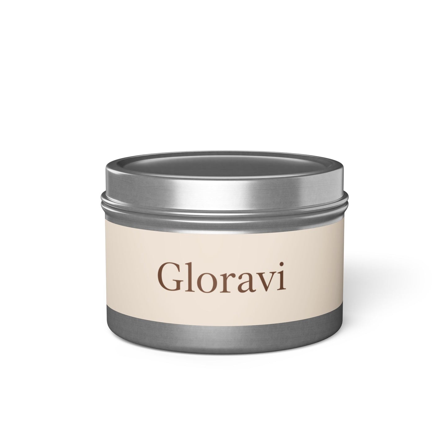 Gloravi Clarity soy tin candle — matte finish, 4oz