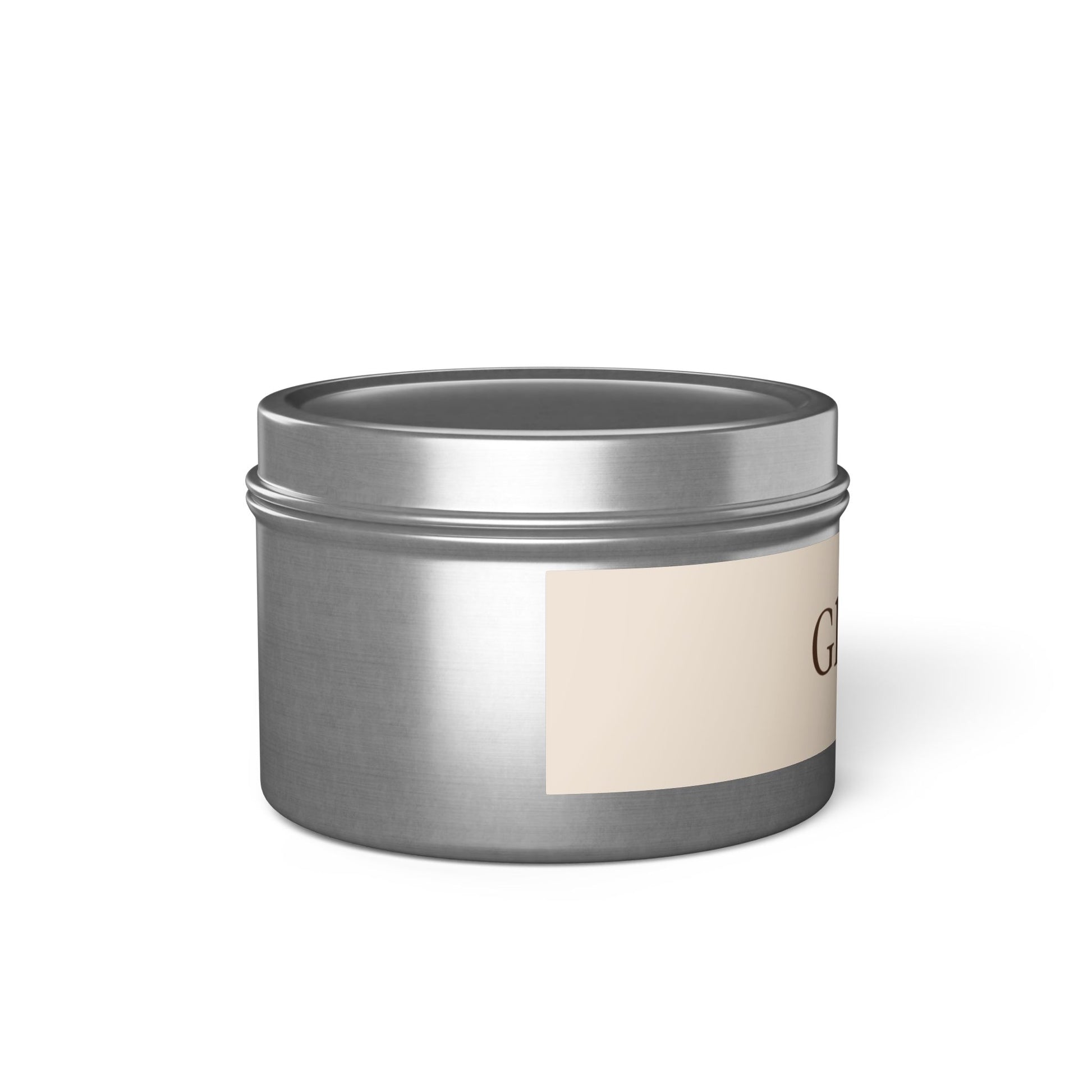 Gloravi Clarity soy tin candle — matte finish, 4oz