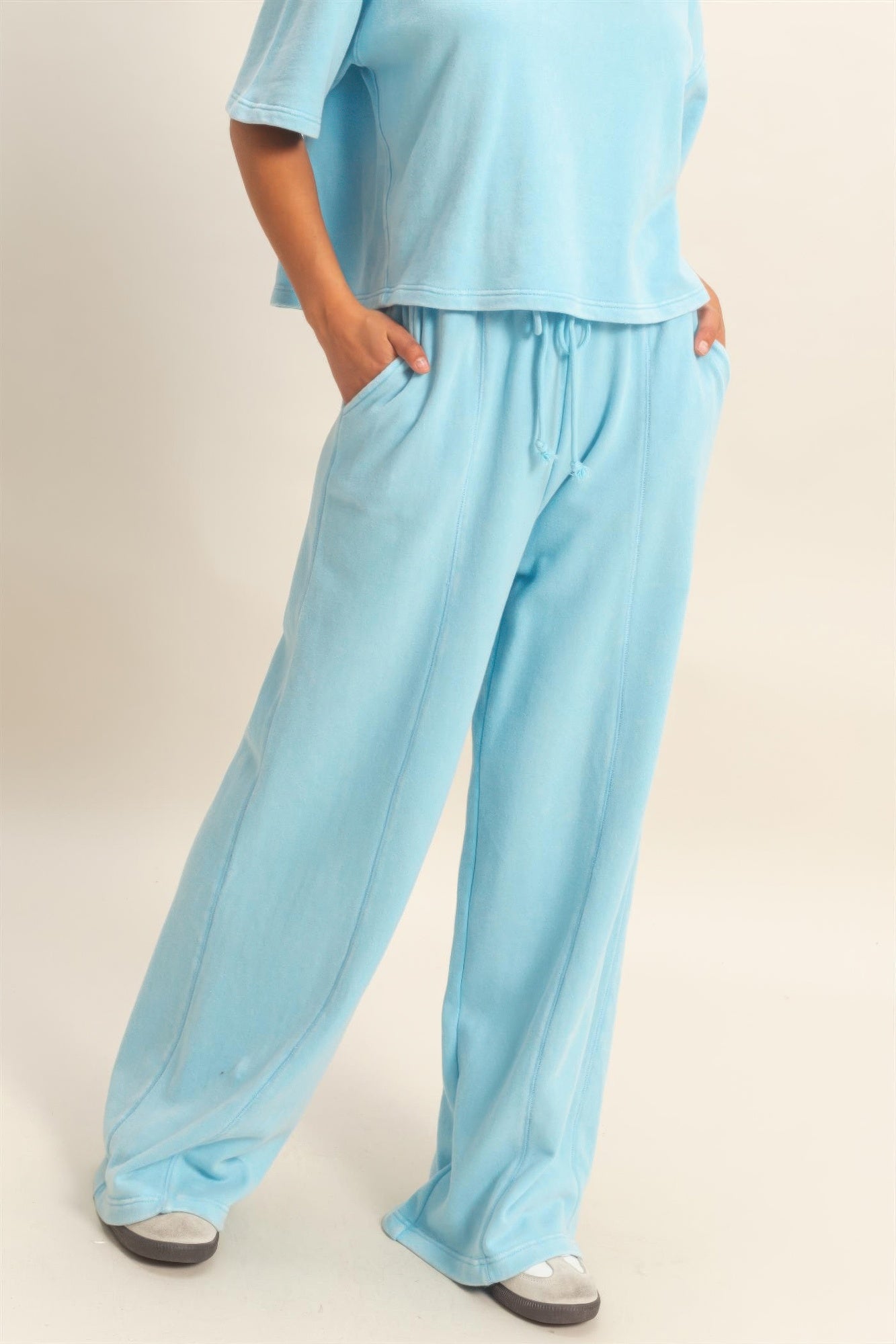 Acid Wash Wide-Leg Pants — Lifestyle | Gloravi